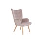 Armchair DKD Home Decor Pink Polyester Wood 67 x 69 x 96 cm 75 x 69 x 96 cm