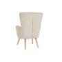 Armchair DKD Home Decor Beige Natural Polyester Wood 67 x 70 x 95 cm
