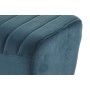 Banquette DKD Home Decor   Turquoise Polyester Métal Aluminium 90 x 31 x 47 cm