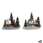 Décorations de Noël DKD Home Decor Résine (16 x 12,5 x 14,5 cm) (2 Unités)