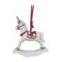 Christmas bauble DKD Home Decor Horse Resin (6,5 x 3 x 9 cm) (2 Units)
