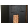 Sideboard DKD Home Decor Black Rattan Mango wood 160 x 40 x 90 cm