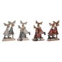 Décorations de Noël DKD Home Decor Résine Renne (13 x 6 x 18 cm) (4 Unités)