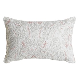 Coussin DKD Home Decor Blanc Polyester Floral 60 x 10 x 40 cm