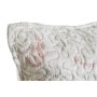 Cushion DKD Home Decor White Polyester Floral 60 x 10 x 40 cm