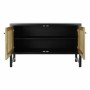 Sideboard DKD Home Decor   Black Natural Rattan Fir 120 x 38 x 76 cm