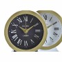 Horloge de table DKD Home Decor Blanc Noir (2 Unités)