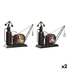 Horloge de table DKD Home Decor Doré Argenté Vintage (2 Unités)