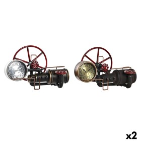 Horloge de table DKD Home Decor Doré Argenté Vintage (2 Unités)