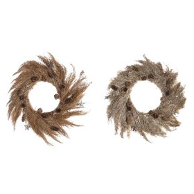 Advent wreathe DKD Home Decor Flower (2 Units) (60 x 5 x 60 cm)