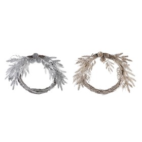 Advent wreathe DKD Home Decor Metal Polyester (50 x 6 x 40 cm) (2 Units)