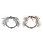 Couronne de Noël DKD Home Decor Métal Polyester (50 x 6 x 40 cm) (2 Unités)