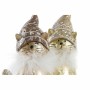 Décorations de Noël DKD Home Decor Résine Chat (9 x 6 x 15 cm) (2 Unités)