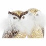 Décorations de Noël DKD Home Decor Hibou Résine (7,5 x 7,5 x 14 cm) (2 Unités)