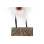 Décorations de Noël DKD Home Decor Polyester Renne (7 x 5 x 16 cm) (2 Unités)