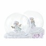 Snow Doll DKD Home Decor White Pink 7 x 7 x 9 cm (2 Units)