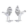 Décorations de Noël DKD Home Decor Résine Oiseau (10,5 x 5,5 x 10,5 cm) (2 Unités)