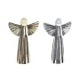 Décorations de Noël DKD Home Decor Porcelaine Ange (13 x 5 x 17 cm) (2 Unités)