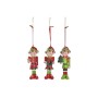 Décorations de Noël DKD Home Decor Résine Elfe (5 x 4 x 14 cm) (3 Unités)