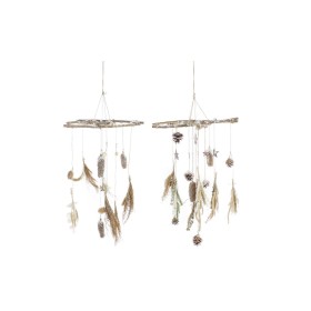 Christmas bauble DKD Home Decor Wood (2 Units) (41 x 41 x 40 cm)