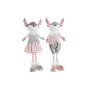Decorative Figure DKD Home Decor Christmas Animal Polyester Deer (15 x 11 x 49 cm) (2 Units)