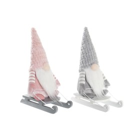 Decorative Figure DKD Home Decor Christmas Gnome Polyester (15 x 25 x 35 cm) (2 Units)