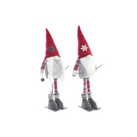 Decorative Figure DKD Home Decor Christmas Gnome Polyester (16 x 12 x 46 cm) (2 Units)