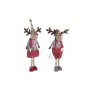 Figurine Décorative DKD Home Decor Noël Renne Polyester (20 x 10 x 58 cm) (2 Unités)