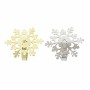 Napkin holder DKD Home Decor Set Metal Snowflakes (5 x 5 x 17 cm) (2 Units)