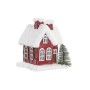 Maison miniature DKD Home Decor Blanc Rouge 17 x 16,5 x 17 cm (2 Unités)