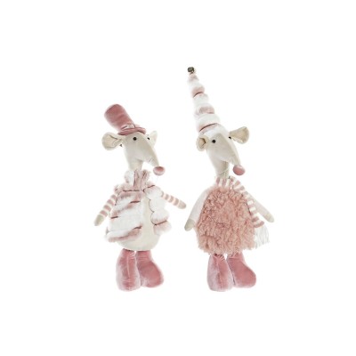 Figurine Décorative DKD Home Decor Rose Souris 16 x 11 x 55 cm (2 Unités)