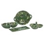 Bowl Home ESPRIT Green Stoneware Cottage With relief