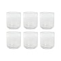 Set of glasses Home ESPRIT Transparent Crystal 320 ml (6 Units)
