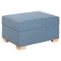 Repose-pied Home ESPRIT Bleu Urbaine 70 X 50 X 40 CM