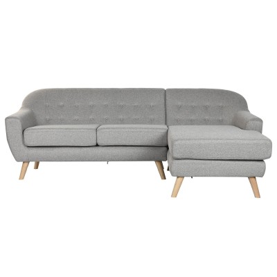Sofa Home ESPRIT Grey Cream Scandi 226 x 144 x 84 cm