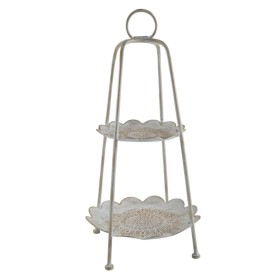 Snack tray Home ESPRIT White Golden Arab