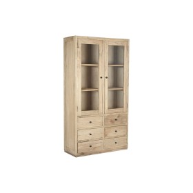 Présentoir Home ESPRIT Verre bois mindi 100 x 40 x 185 cm