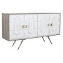 Sideboard DKD Home Decor White Grey Golden Metal Mango wood 152 x 43 x 84 cm