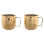 Ensemble de 2 mugs Home ESPRIT Doré Loft 480 ml (2 Unités)
