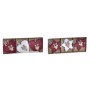 Christmas Decorations Set DKD Home Decor Polyester (21 x 8 x 1 cm) (8 cm) (2 Units)