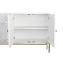 Buffet DKD Home Decor Blanc Laiton Bois de manguier 157 x 43 x 84 cm 153 x 43 x 84 cm Losanges