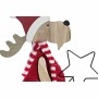 Décorations de Noël DKD Home Decor Bois Polyester Renne (5 x 22 x 41 cm) (4 Unités)