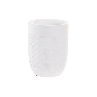 Verre DKD Home Decor Blanc Ciment 8 x 8 x 10,5 cm