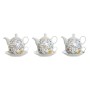 Tea Set DKD Home Decor Porcelain Blue Terracotta White Yellow (3 Units)