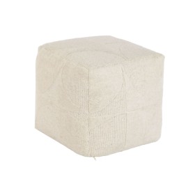 Repose-pied Home ESPRIT Beige Boho 45 x 45 x 45 cm