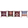 Cushion DKD Home Decor Polyester Multicolour Ikat (45 x 10 x 45 cm) (4 Units)