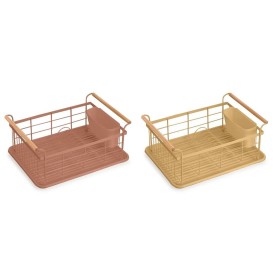 Drainer DKD Home Decor Metal Terracotta Yellow polypropylene (44 x 32 x 20 cm)