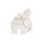 Figurine Décorative DKD Home Decor Finition vieillie Eléphant Blanc Oriental Magnésium (42 x 24 x 46 cm)