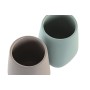Toothbrush Holder DKD Home Decor Green Beige Dolomite 8 x 8 x 11 cm (2 Units)
