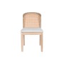 Chaise de Salle à Manger DKD Home Decor Sapin Polyester Gris clair (46 x 61 x 86 cm)